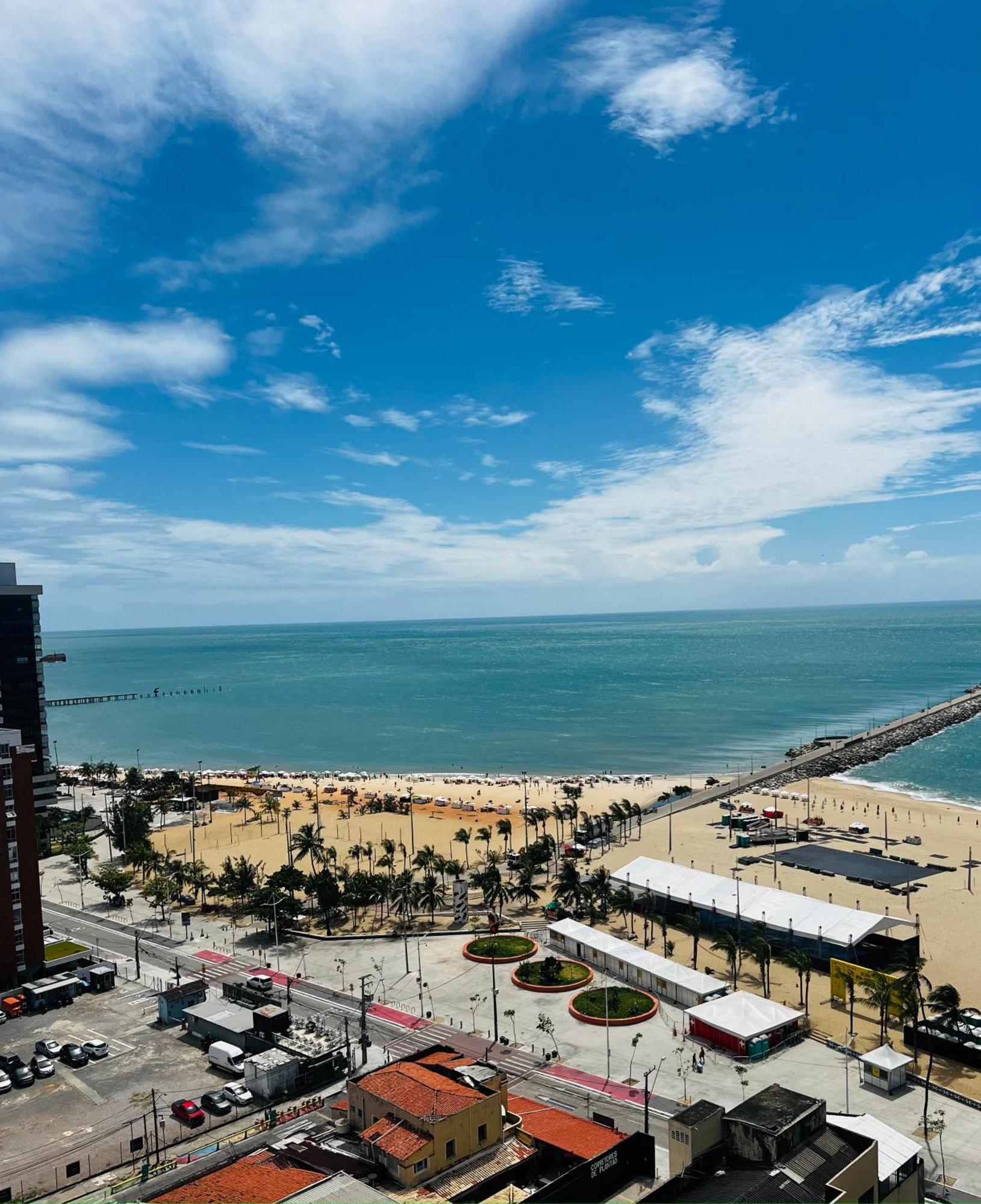 Flat Praia De Iracema Vista Mar 福塔雷萨 外观 照片