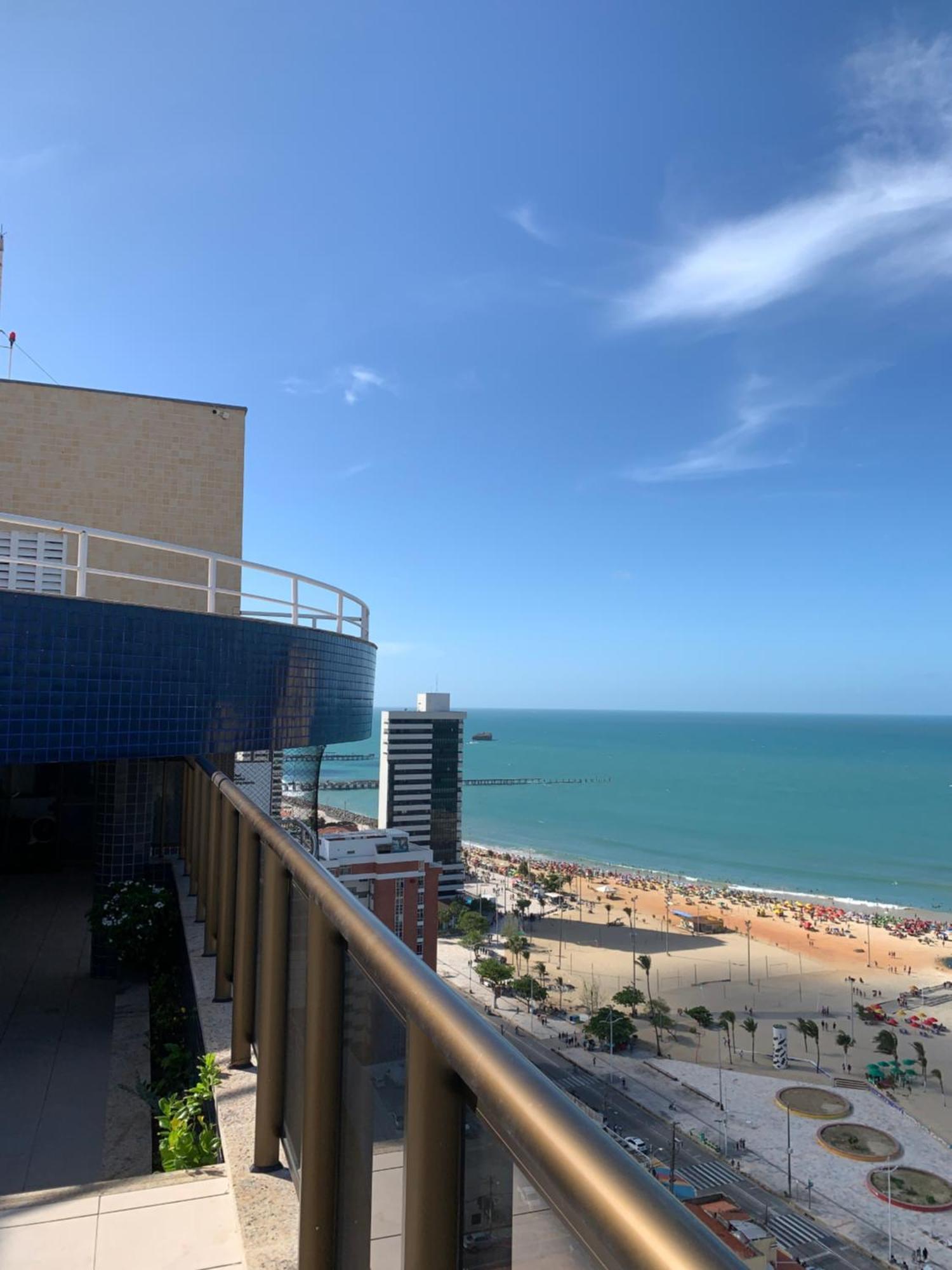 Flat Praia De Iracema Vista Mar 福塔雷萨 外观 照片